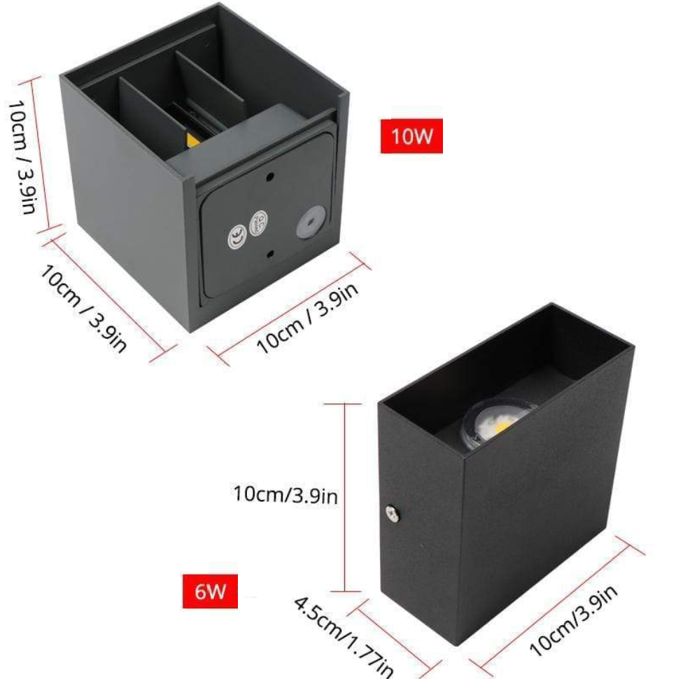 Square Adjustable Outdoor Wall Lamp - view 19