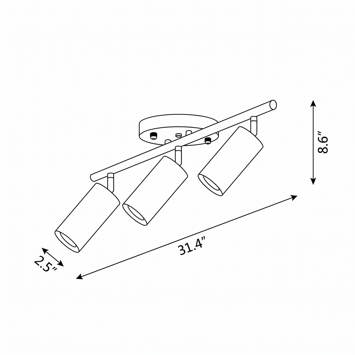 Thio Wooden Track Light - view 07