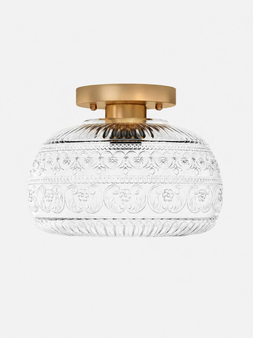 Vintage Pressed Glass Ceiling Light - view 16
