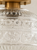 Vintage Pressed Glass Ceiling Light - view 23