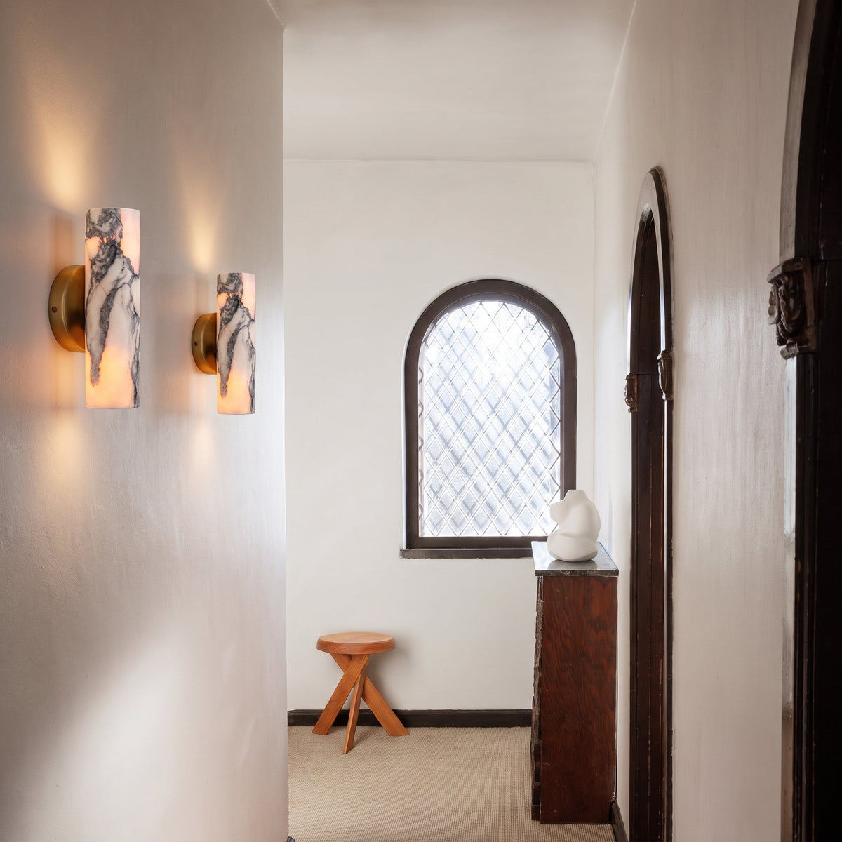 Alma Alabaster Wall Sconce