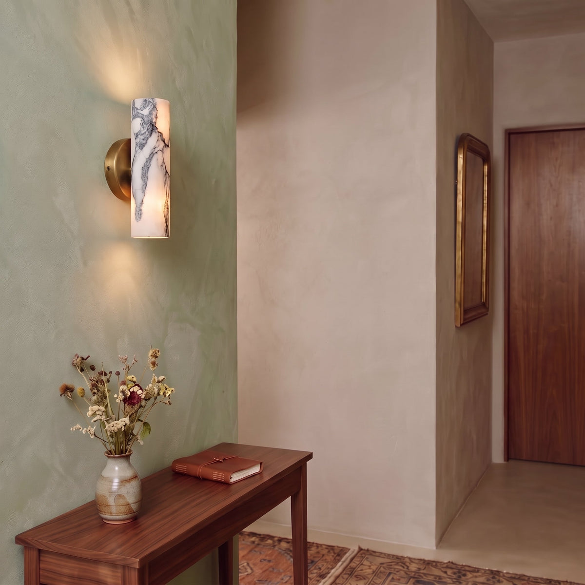 Alma Alabaster Wall Sconce