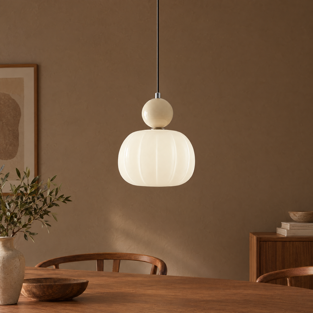 Morris Pendant Lamp - Beige - Hero