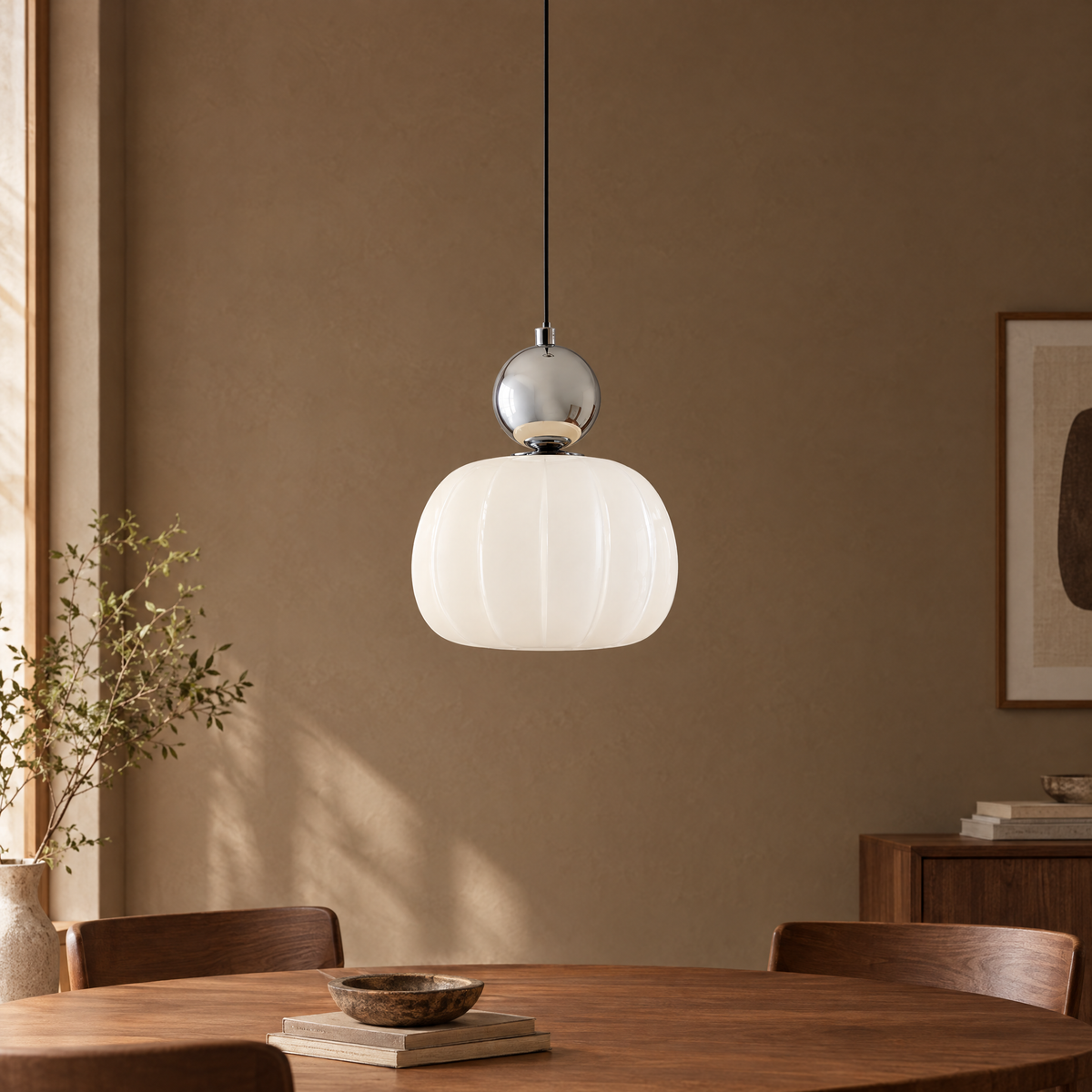 Morris Pendant Lamp - Chrome - Hero
