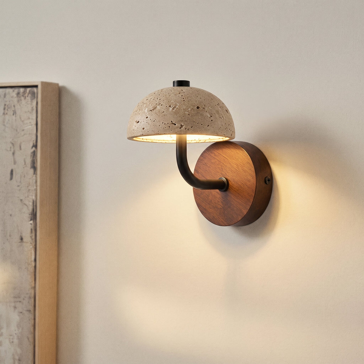 Morel Mushroom Wall Sconce