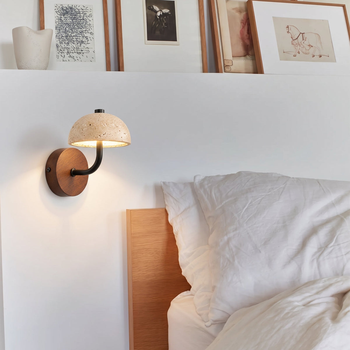 Morel Mushroom Wall Sconce