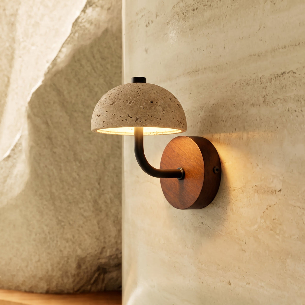 Morel Mushroom Wall Sconce