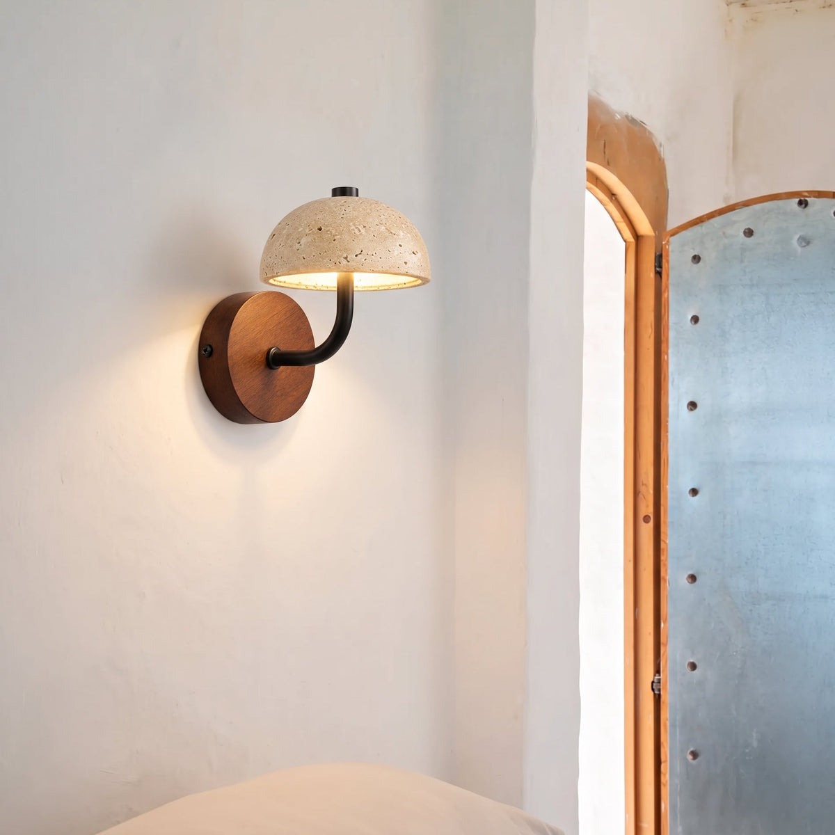 Morel Mushroom Wall Sconce