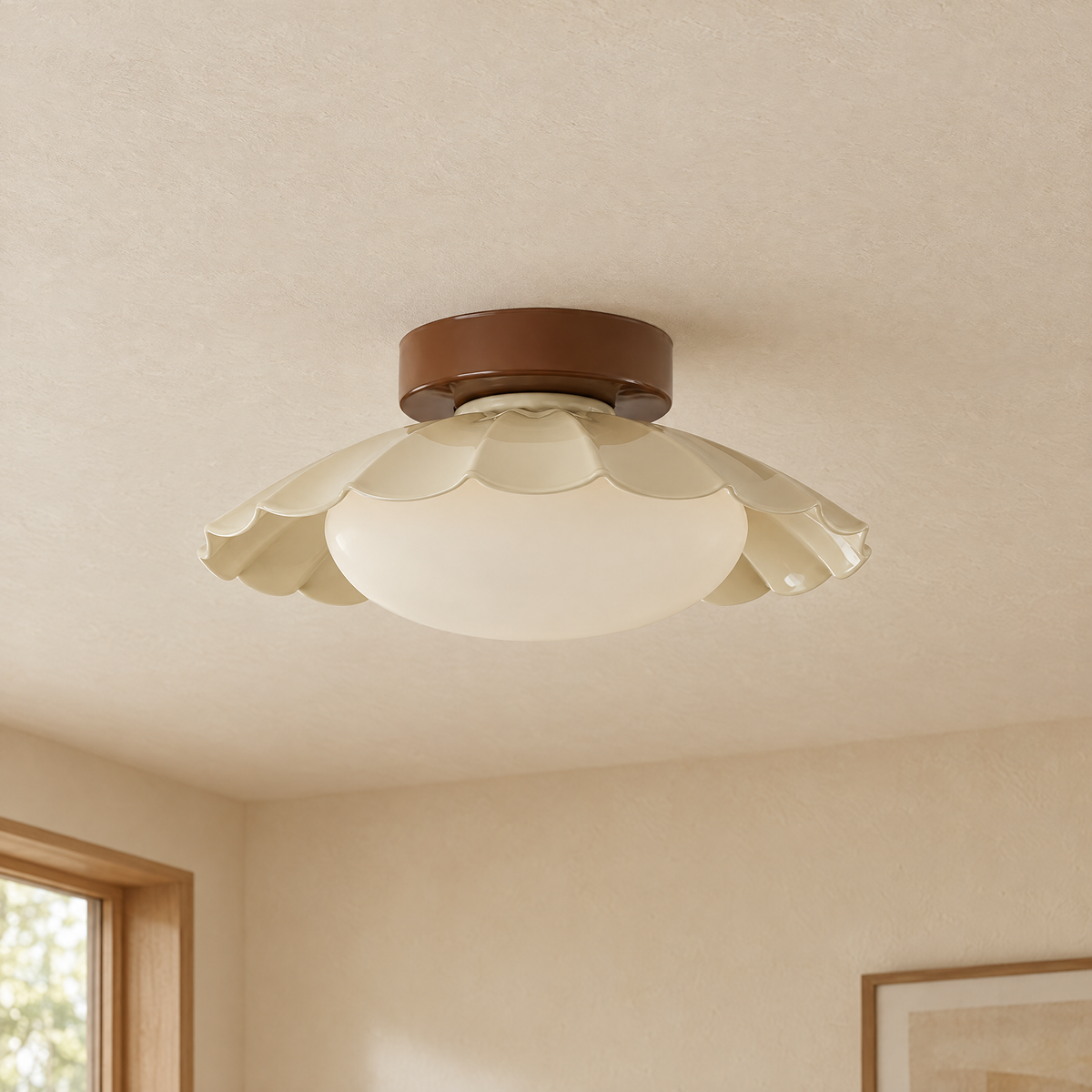 Nephele Ceiling Light - Brown Beige - Hero