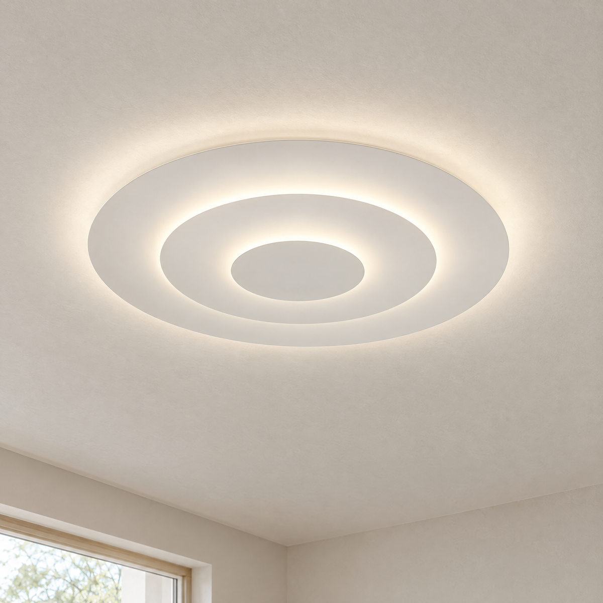 Tiered LED Flush Mount - Round - Neutral - Lapa Living Hero